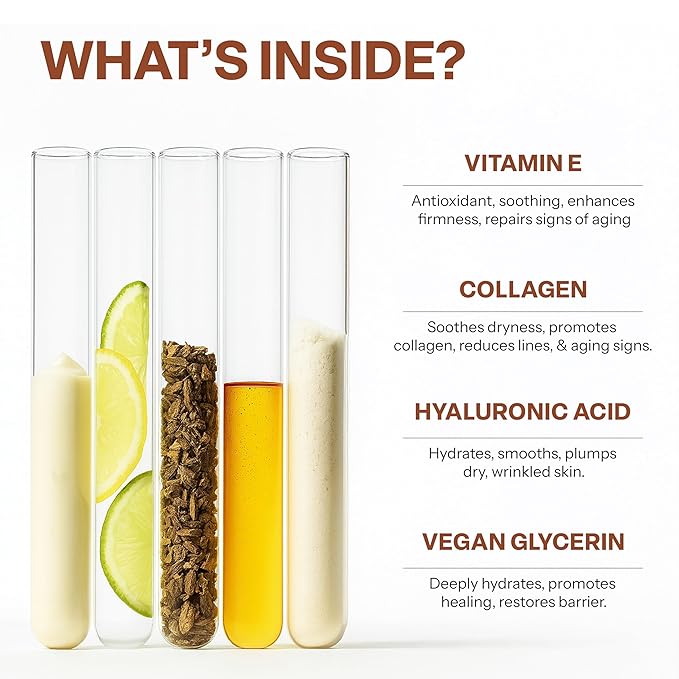 Collagen & Vitamin E Face Serum – Hydrating, Firming & Nourishing Formula – Dermatologist Tested, Anti-Aging, Korean Skin Care – Clean Beauty, Cruelty Free, Vegan – 1.69 Fl Oz