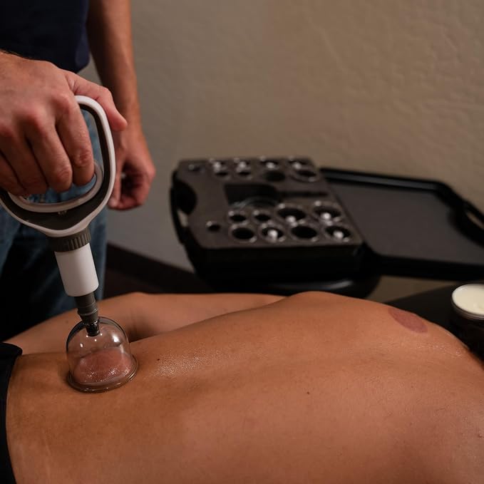 Myofascial Releaser Professional Cupping Therapy Set - 18 Multi-Sized Vacuum Cups with Two Hand Pumps and Detailed Cupping Book - Massage Cupping Set for Massage Therapists