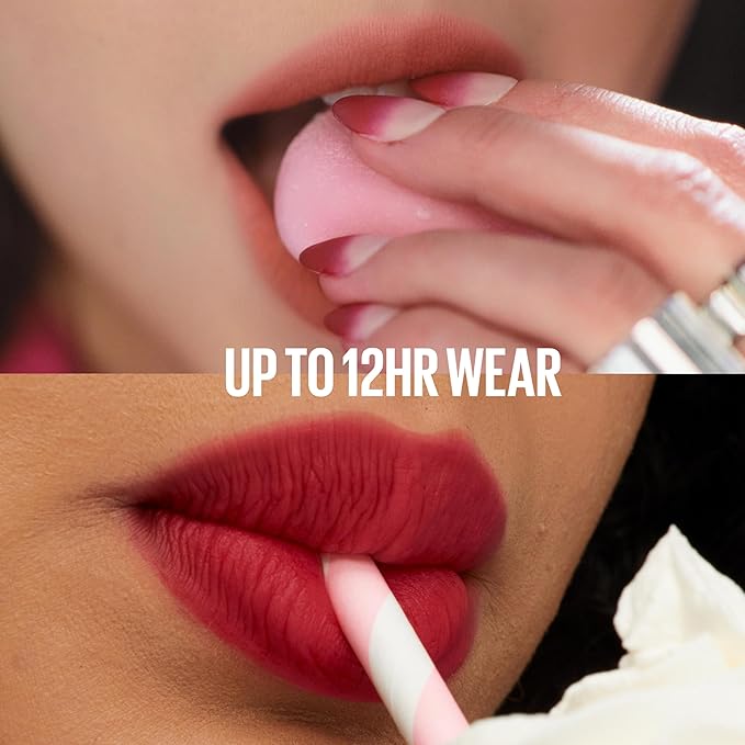 MAYBELLINE Super Stay Teddy Lip Tint, Long Lasting Matte Lipstick For Up To 12HR Wear, Pinky Promise, 1 Count