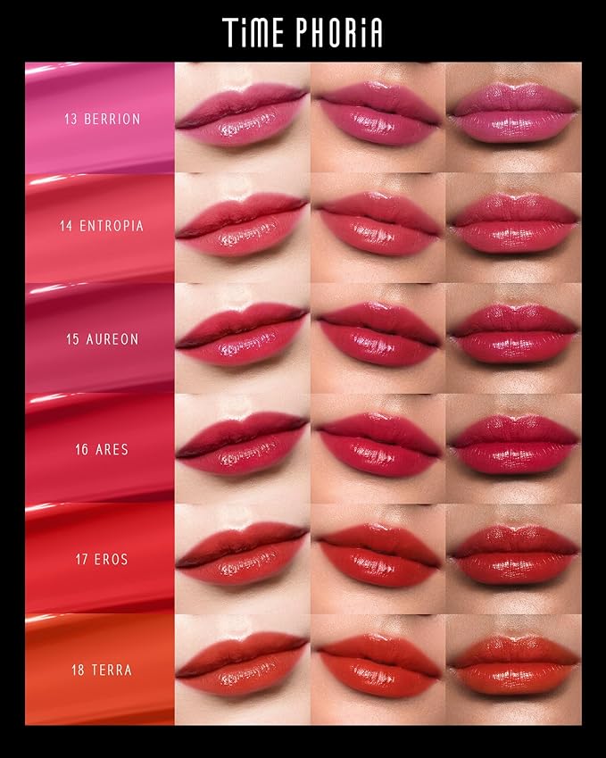 STELLAR DUST LIP STAIN-Long Lasting, Waterproof and Transferproof Lip Tint, Glossy Finish Lip Gloss, Lightweight Lipstick, High Coverage, Stocking Stuffers For Teen Girls (08 RUBION)