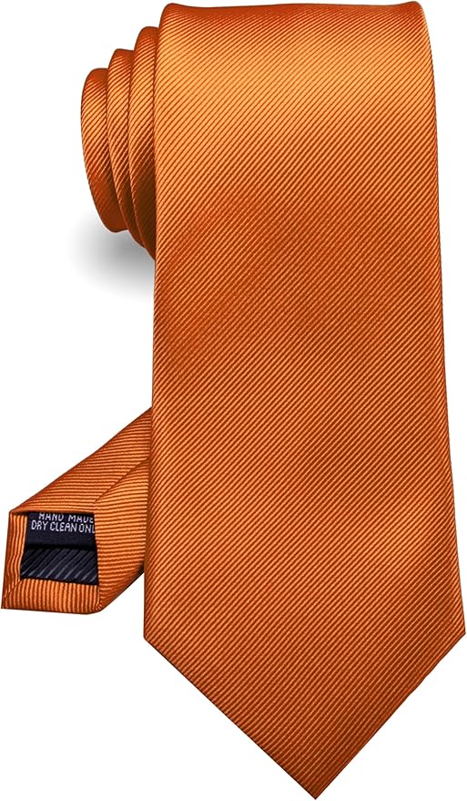RBOCOTT Solid Color Tie Formal Necktie for Men