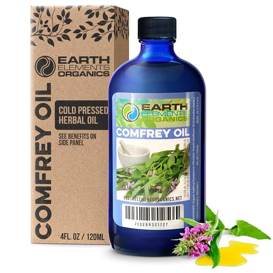 Comfrey Body Oil Raw, Infused, Organic, Unscented