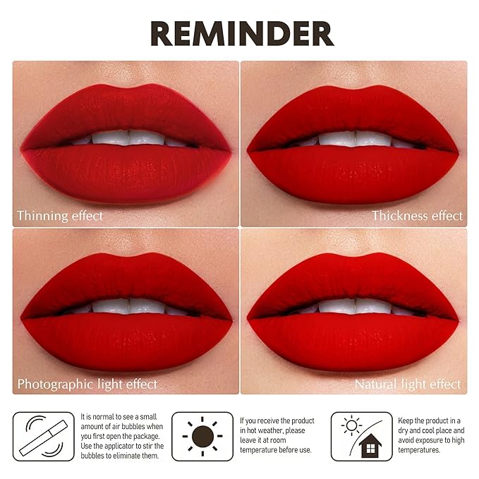 Black Lipstick Matte for Women, Long Lasting Lipstick Smudge Proof No Transfer Goth Liquid Lipsticks, Cruelty Free Lip Makeup (DM23 Black Storm)