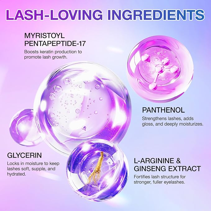 Premium Eyelash Growth Serum For Eyelash Growth Longer & Thicker, Lash Enhancing Serum With Premium All Natural Cold Pressed Castor Oil, 3 Month Supply, 5ml