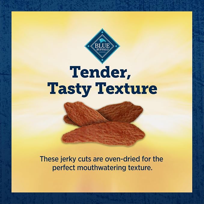 Blue Buffalo True Chews Premium Jerky Cuts Dog Treats with Natural Ingredients Chicken (Pack of 2)