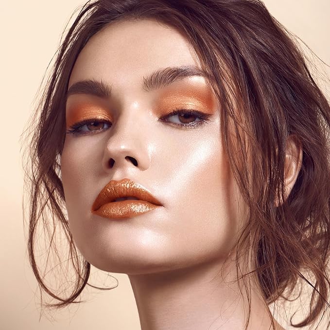 Boobeen Glitter Lipstick for Women Metallic Lip Stick Sparkling Shine Lip Makeup, Bold Smooth Lip Color High Pigment Long Lasting, Creamy Lipstick Full Coverage