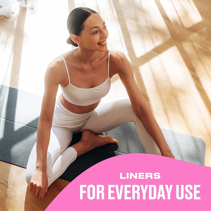 Carefree Panty Liners for Women, Regular, Unwrapped, Unscented, 120ct
