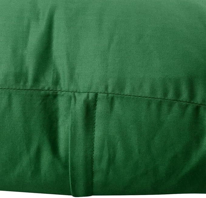 4-Pack 100% Cotton Lumbar Comfortable Solid Decorative Throw Pillow Case,Thmyo Rectangle Cushion Cover Pillowcase Sublimation Blank Pillow Covers DIY Pillow Covers(12x20inch/30x50cm, Christmas Green)
