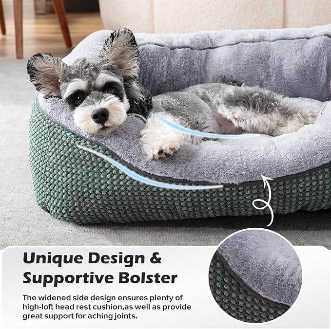 Dog Bed Medium Size, Orthopedic Warming Soft Calming Sleeping Durable with Anti-Slip Bottom