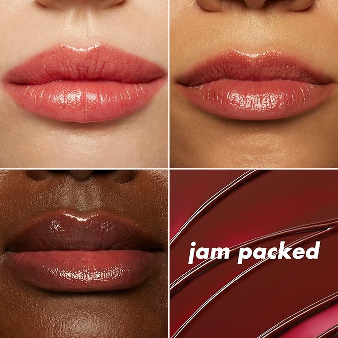 e.l.f. Glow Reviver Slipstick, Tinted Lip Oil Stick, Non-Sticky & Hydrating For A Soft-Shine Finish, Vegan & Cruelty-Free, Jam Packed