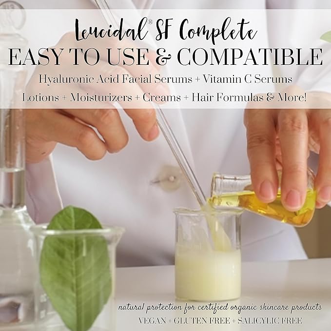 Skin Perfection Leucidal SF Complete Advanced Protection Natural Preservative Alternative Lactobacillus Coconut Soap, Skincare, Cosmetics, and Lotion Making 16 ounce