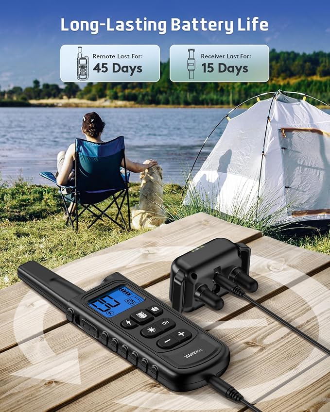 SLOPEHILL 4200Ft Remote Electric Dog Training Collar with Remote,Black