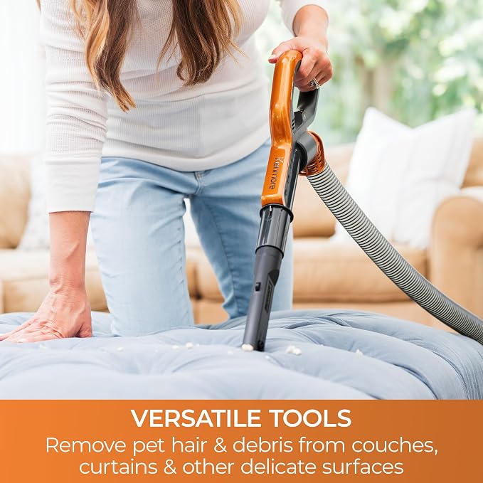 Kenmore Featherlite Lift-Up Bagless Upright Vacuum | 2-Motor Power Suction, Lightweight Carpet Cleaner with HEPA Filter, 2 Cleaning Tools for Pet Hair, Hard Floor - DU4080