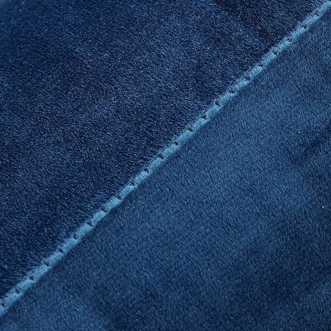 NiNi ALL Blue Velvet Throw Pillow Covers 22x22 Pack of 2 Decorative Couch | Soft Solid Boho Cushion Squar Pillow Cases for Chair Sofa Bedroom Farmhouse Living room Modern Luxury Home Decor Christmas