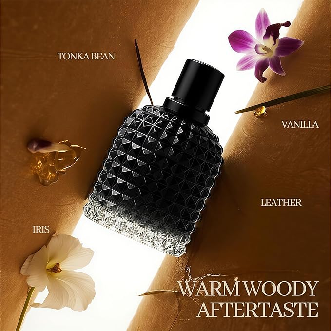 A CENTER Men's Cologne Include 4 Variety Pack Perfume Gift Set- 3.4 Fl Oz Each Eau De Parfume Tobacco,Musk,Woody,Masculine Scent Long Lasting Fragrance(Bundle E)