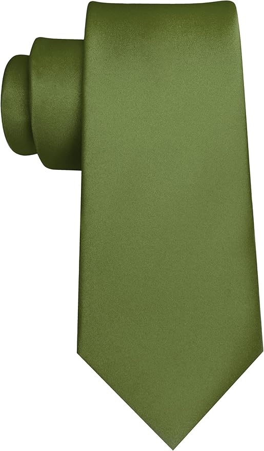 JEMYGINS Solid Color Tie Mens Necktie for Business and Wedding