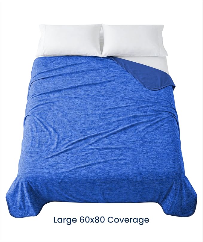 Everlasting Comfort Cooling Blanket for Hot Sleepers - Soft, Lightweight & Breathable Throw Blanket with Easy to Clean Material - Luxury Throws for Hot Flashes & Night Sweats (60"x80")