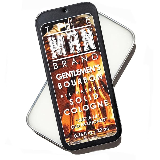 Gentlemen's Bourbon Solid Cologne - Natural Men's Travel Size Cologne - Wax Perfume (3/4 Ounce, Pack of 1)
