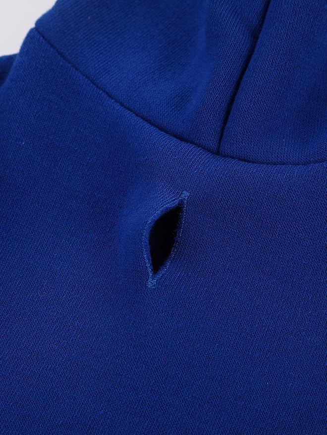 Basic Dog Hoodie Sweatshirt Puppy Sweater Warm Cat Costumes Pet Clothes for Chihuahua Puppy Kitten Small Medium Dogs Royal Blue X-Large