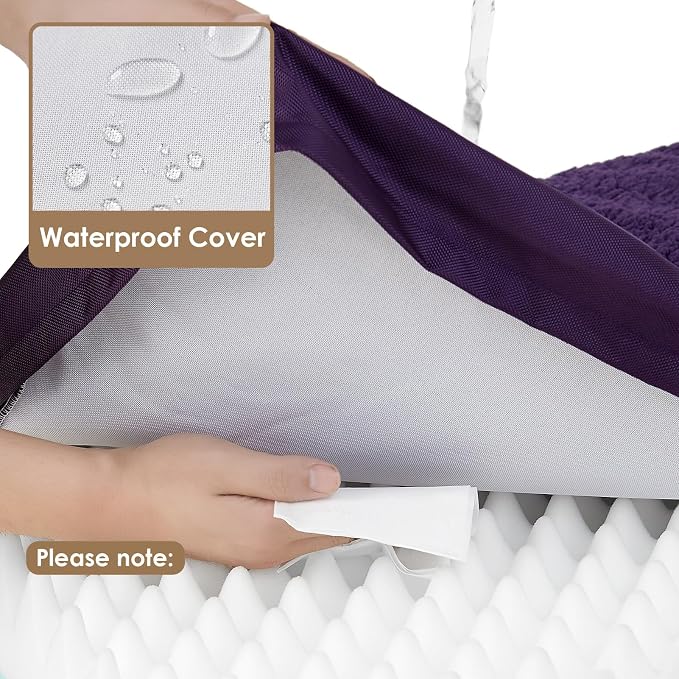 EHEYCIGA Orthopedic Dog Bed Extra Large with Removable Washable Cover, 41IN | Egg Crate Foam Support, Durable Oxford fabric, Non-Slip Bottom, Machine Washable, Soft Waterproof Plush Pet Bed Mat For Crate