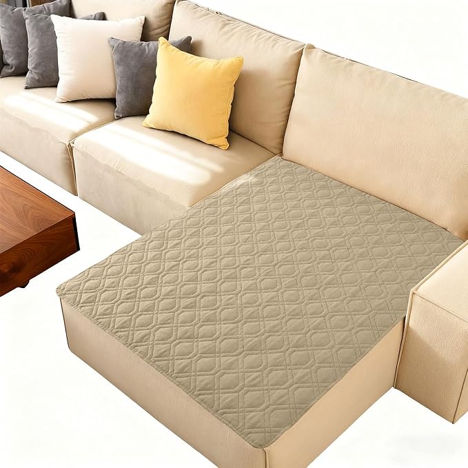 Waterproof Dog Bed Blanket - Soft Pet Blanket & Sofa Cover for Dogs | Reversible Washable Furniture Protector, Couch Covers for Pets (40x50 Inch, Taupe/Beige)