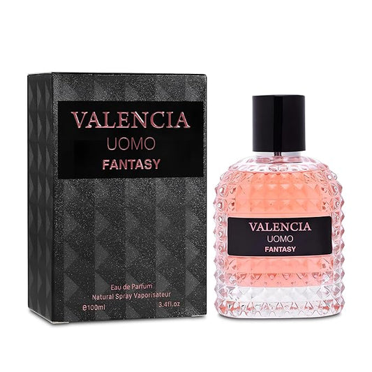 A CENTER Valencia UOMO Fantasy Women Perfume - Spicy & Woody Fragrance - Top Notes of Sweet Red Apple, Cardamom & Calabrian Bergamot - Base Scent of Warm Tobacco Leaf, Patchouli & Vetiver
