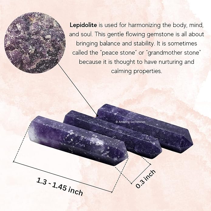 Amazing Gemstone Crystal Points Bulk Healing Crystals & Stones - Premium Single Terminated Healing Wand Point Bulk Crystals for Crafts, Crystal Grid, DIY Work
