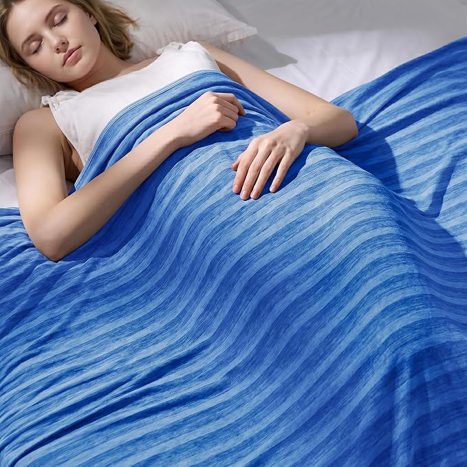 Cooling Blanket for Hot Sleepers Cold Summer Blanket Throw 100"x90" | Cold Summer Bed Blanket Keeps Cool for Night Sweats, Soft Lightweight Breathable Sofa Blankets for Kid Adults
