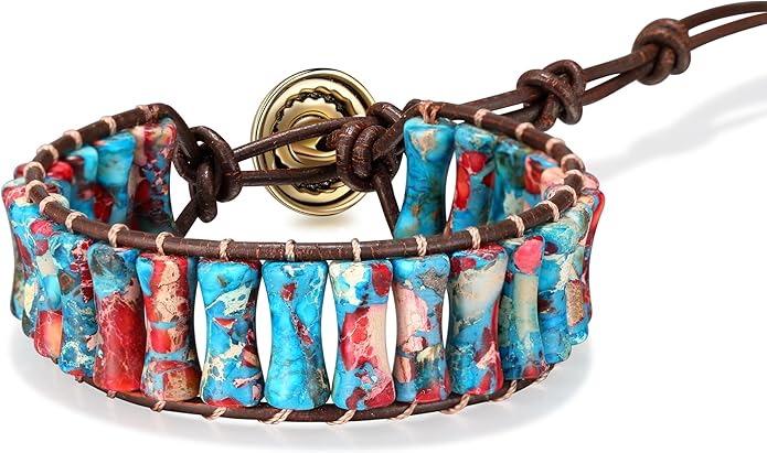 Inspirational Gifts Healing Bracelets for Women，Get Well Soon Encouragement Gifts for Women Friends Sister Mom，Handmade Natural Stone Healing boho Friendship Jewelry for women