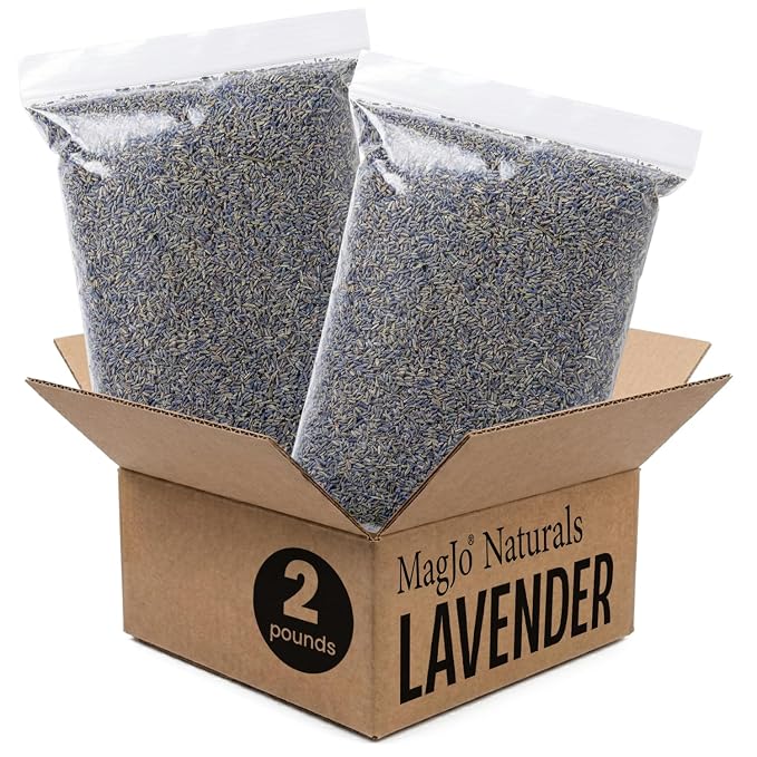 MagJo Naturals European Lavender Flowers (Extra Grade) - 100% Raw From Europe - 2 pounds