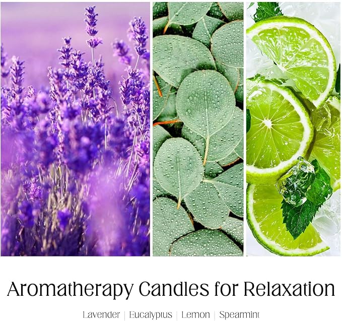 KOTKAS Grandma Candle Gifts for Mothers Day - 8oz Eucalyptus Lavender Scented Soy Candles Non Toxic Grandma Candles from Grandkids, Grandmas Birthday Gift from Grandson Granddaughter
