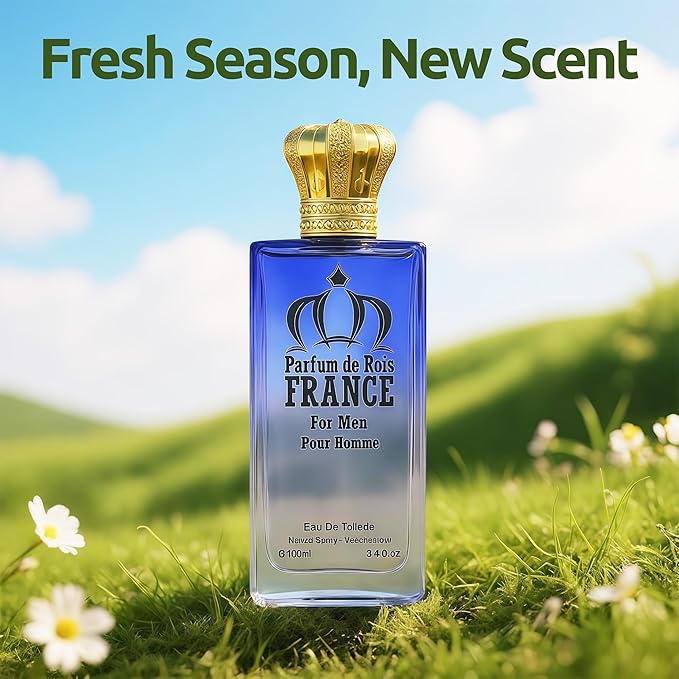 A CENTER Men's Cologne Include 4 Variety Pack Perfume Gift Set- 3.4 Fl Oz Each Eau De Parfume Tobacco,Musk,Woody,Masculine Scent Long Lasting Fragrance(MilanoMR&Salva&GuiltN&ParfumFrance)