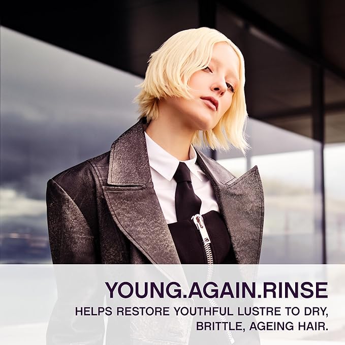 KEVIN.MURPHY YOUNG.AGAIN.RINSE - Moisturising Anti-Ageing Conditioner for Ageing, Dry, Damaged & Brittle Hair - Repair with Amino Acids - Sulphate & Paraben Free - 250 mL / 8.4 fl oz (Pack of 2)
