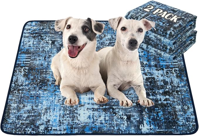 Washable Pee Pads for Dogs, Reusable Puppy Pads 36"x 41" 2 Pack | Leak-Proof, Super Absorbent Potty Training Pads With Non-Slip Backing For Crates, Floor, Playpen, Whelping & Furniture