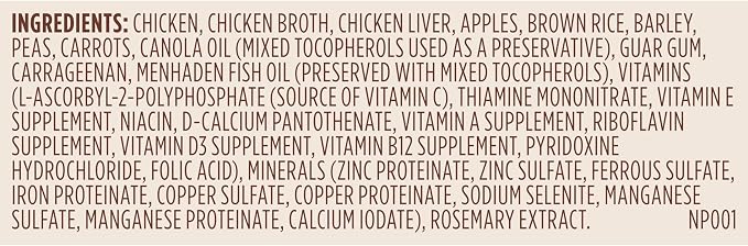 Nutrish Premium Paté Wet Dog Food,Real Chicken & Apple Recipe Whole Health Blend,13 oz. Can,(Rachael Ray),(Pack of 24)