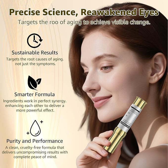 15S Instant Eye Tightener Cream, Firmx Eye & Face Cream Temporary Eye Tightener for Eye Bags, Puffiness & Wrinkles, Dual-Action Firming & Long-Term Repair with 5000ppm PDRN, Panthenol, 0.71 Fl Oz