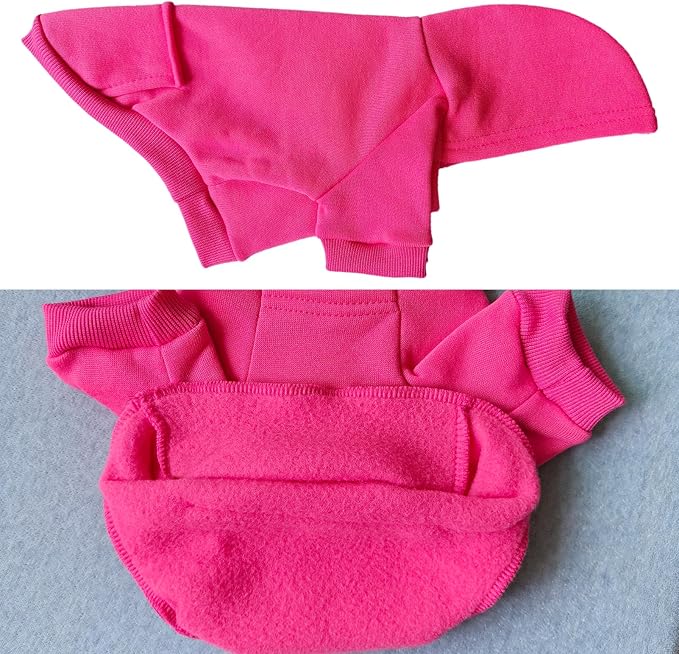 Soft Dog Hoodies for Small Dogs, Warm Fleece Puppy Clothes with Pocket | Jecikelon cold weather coat, cute puppy costume, breathable sweatshirt for dogs girl & boy, machine washable, easy on & off