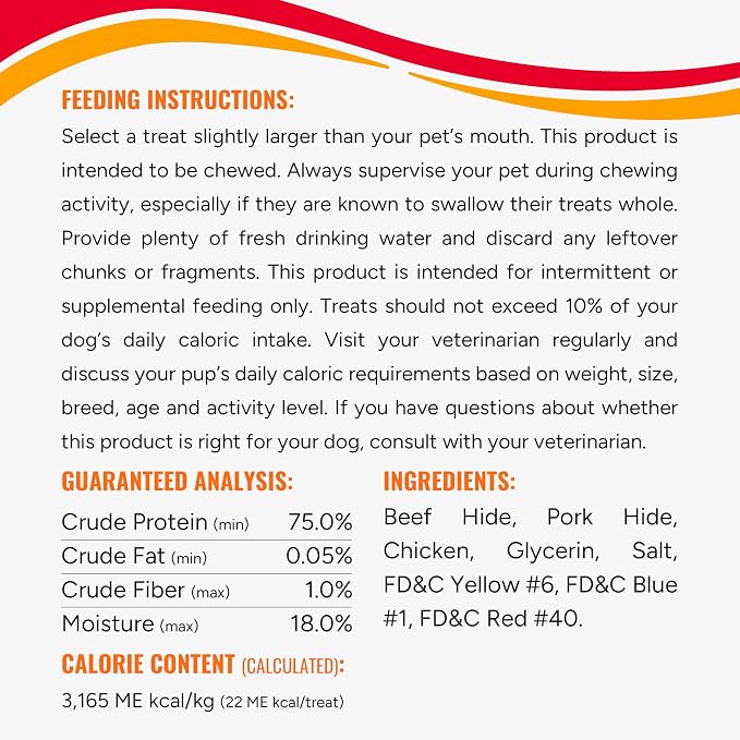 Good 'n' Fun Twists Long-Lasting Dog Treat Made With Real Protein, 70 Count | Premium Chicken, Pork and Beef Hide Chew, Supports Dental Health and Mental Stimulation, For Adult Dogs