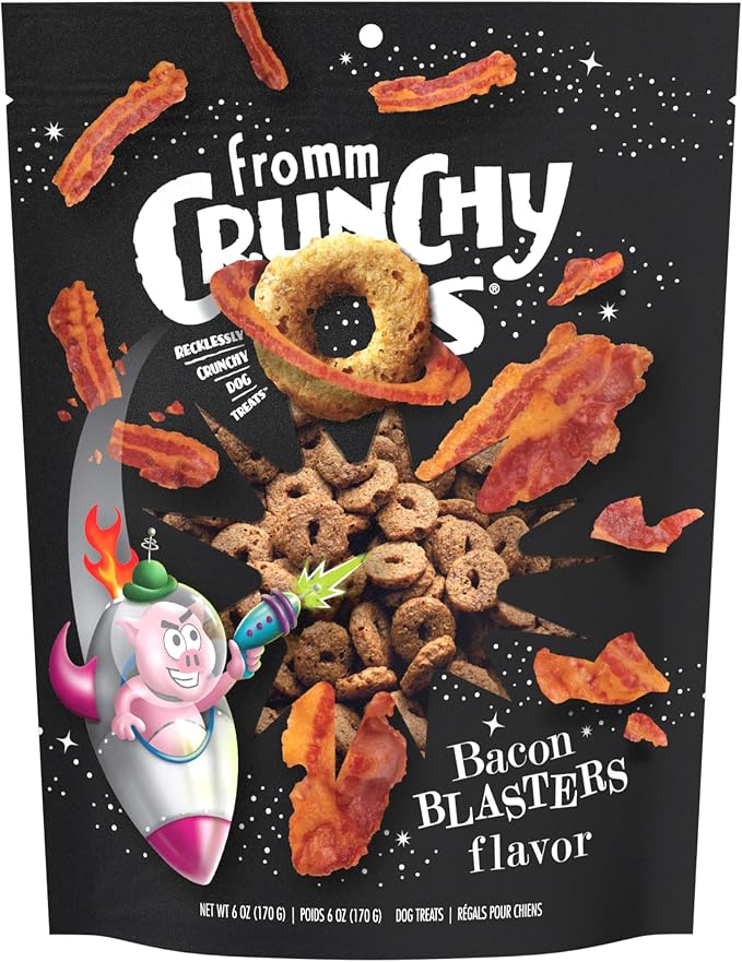 Fromm Crunchy Os Bacon Blasters Flavor Dog Treats - Bacon Recipe - 6 oz