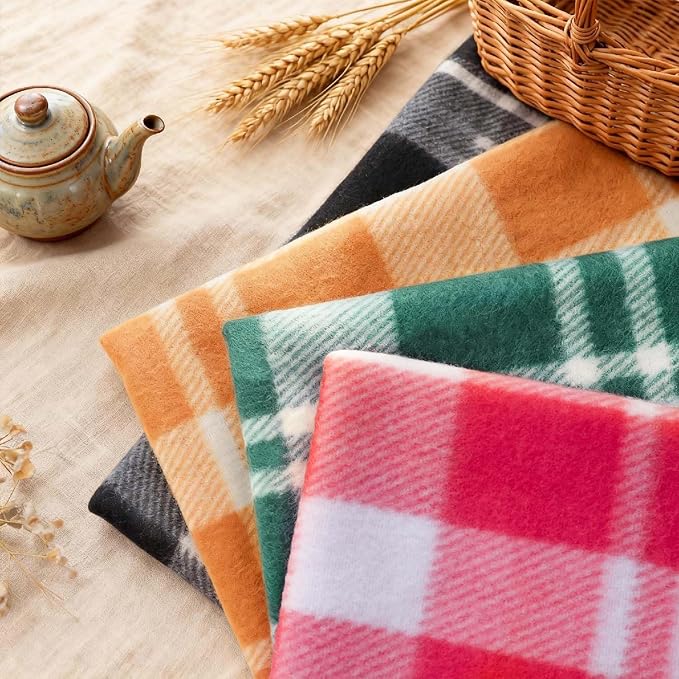 ZYFZCYBL Fleece Blanket Bulk Pack of 6 Cozy Fleece Throw Blankets 50x60 Warm Soft Lightweight Breathable Pet-Friendly for Bed Sofa Camping Wedding Gifts（Multiple Print）