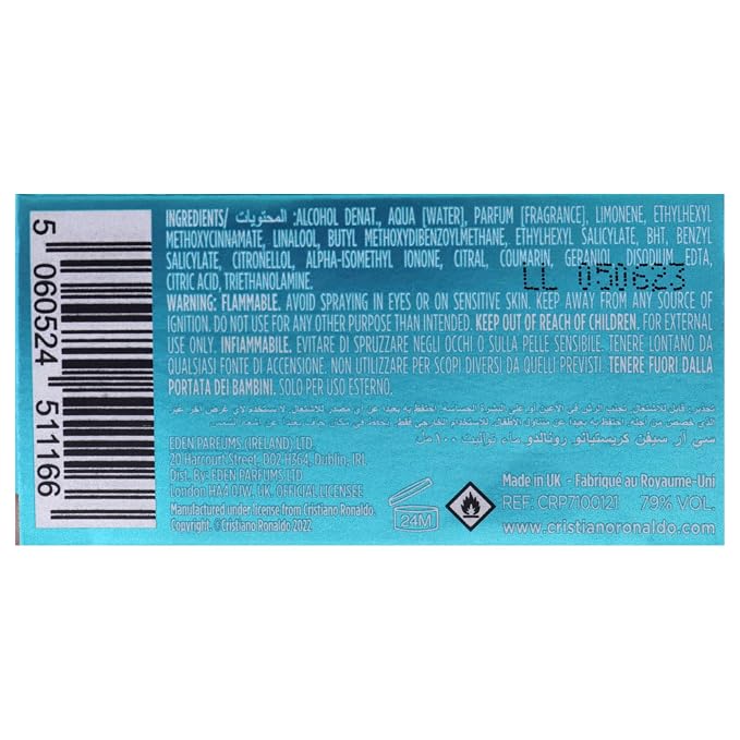 Cristiano Ronaldo Origins - Fragrance For Men - Notes Of Pineapple, Geranium And Patchouli - Light And Subtle Scent - Fresh And Floral Tones - Long Lasting - Attractive Bottle - 1 Oz EDT Spray