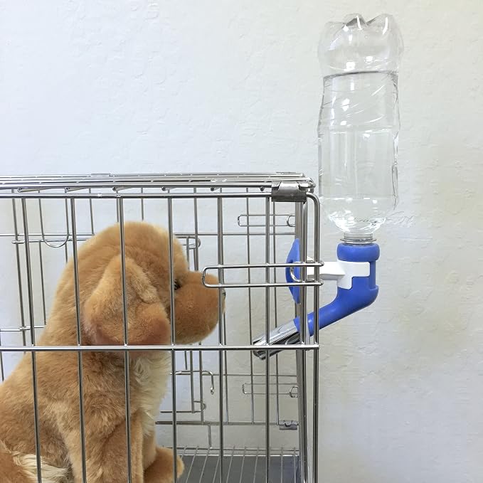 Choco Nose No-Drip Water Bottle for Large Dogs (Over 50 lb) – Leak-Proof Patented 22mm Nozzle Helps Prevent Mess & Spills, BPA Free Cage & Crate Mount Feeder for Kennels, 16.9 fl oz (C570)