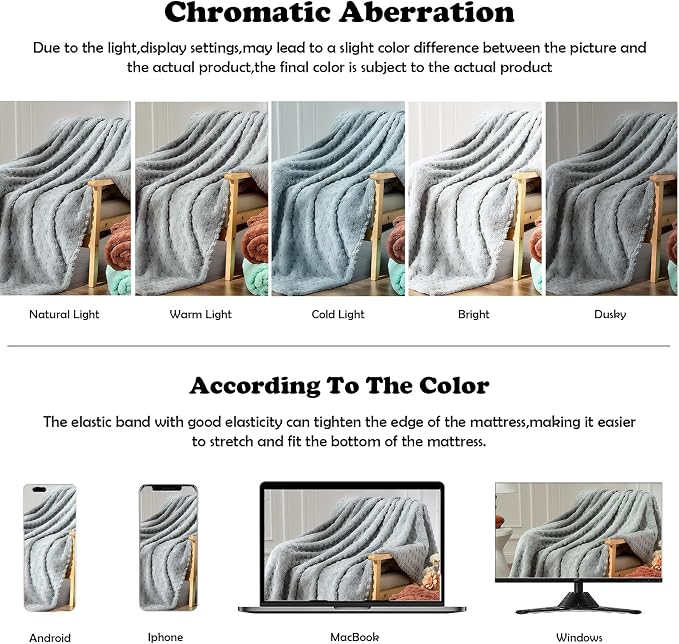 NEWCOSPLAY 3D Waffle Checkered Flannel Throw Blanket, Light Grey, 50"x70" | Super Soft Cute Lightweight Decorative Premium Silky Fleece Blanket for Couch Sofa Bed, Gift for Women Men, All Season Use
