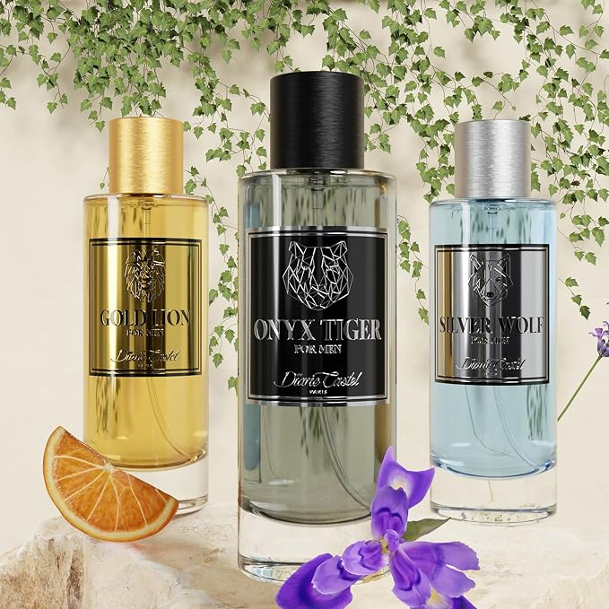Diane Castel Silver Wolf - Woody Citrus Fragrance - Cologne for Men - Perfume for Men - Top Notes of Elemi, Bergamot, and Mandarin - 3.3 oz