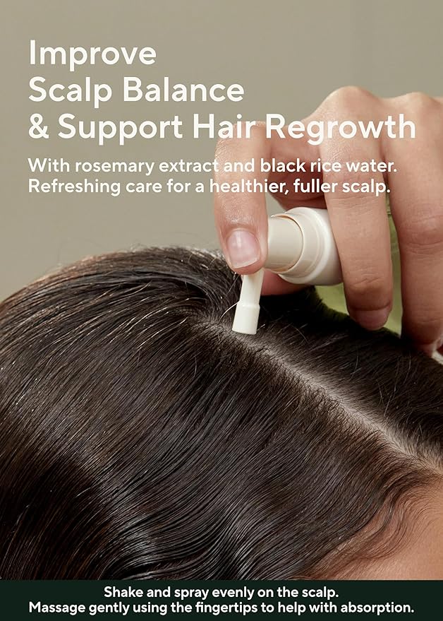 AROMATICA Root Enhancer Rosemary water spray for hair growth - with rosemary oil & caffeine & biotin - Korean hair care for hair thinning & hair loss - free from silicone, paraben and sulfate