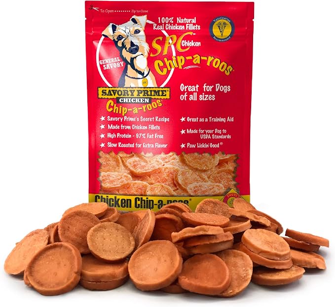 Savory Prime Chicken Chip-A-Roos Dog Treat, 8-Ounce