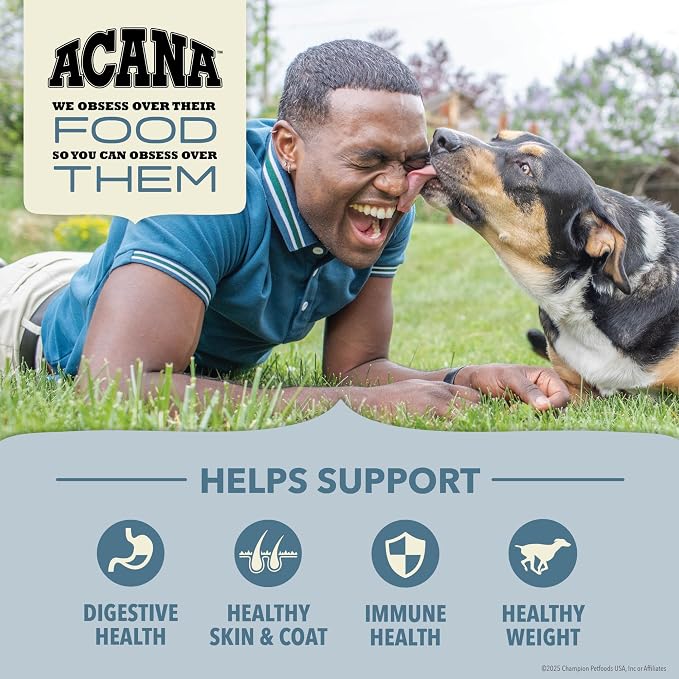 ACANA Wholesome Grains Dry Dog Food Sea to Stream Recipe 4lb Bag | High Protein, Made in the USA, Includes Probiotics, Wild-Caught Fish, Global Quality Ingredients