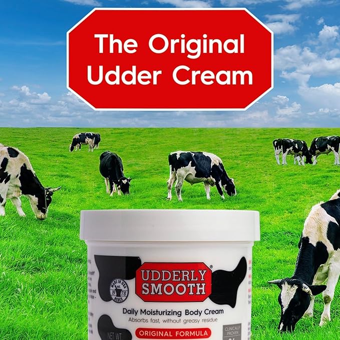 Udderly Smooth Hand (2 Oz) & Body Cream (12 Oz) Bundle, Daily Moisturizer to Restore Dry or Irritated Skin, Dermatologist Tested, 3 Items Total
