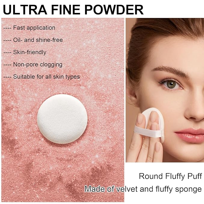 Mineral Powder Blush, SPF 35, Sunscreen Shimmer Loose Mineral Blush, Natural Face Glow Powder, Buildable Coverage for Healthy-looking Color (#07 Shine Rose BlushMakeup)