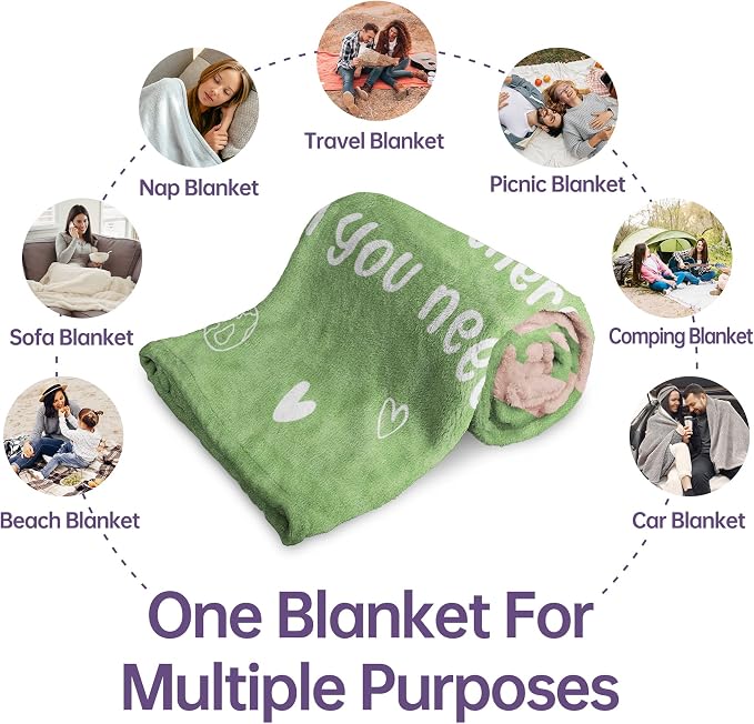 Get Well Gifts for Women Men, Hug/Healing Blanket | Thinking of You/Cancer Care/Sympathy/After Surgery Gifts for Friends, Sister, Coworkers, Soft Throw Blankets 50'' x 60''